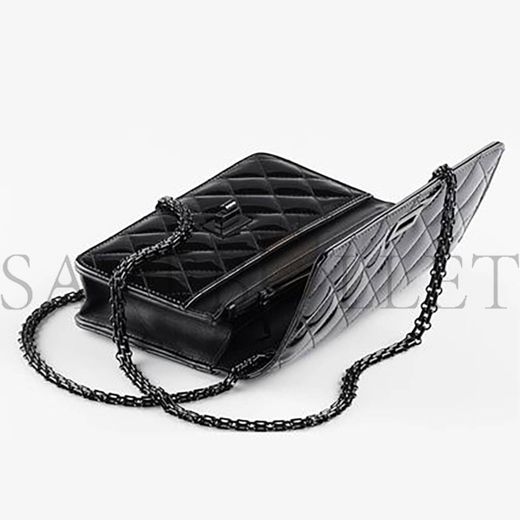 Ch*el 2.55 wallet on chain black phone bag a70328 b02281 94305 (19.2*12.3*3.5cm)